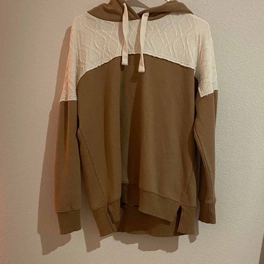 Maurices Brown and Cream Hoodie